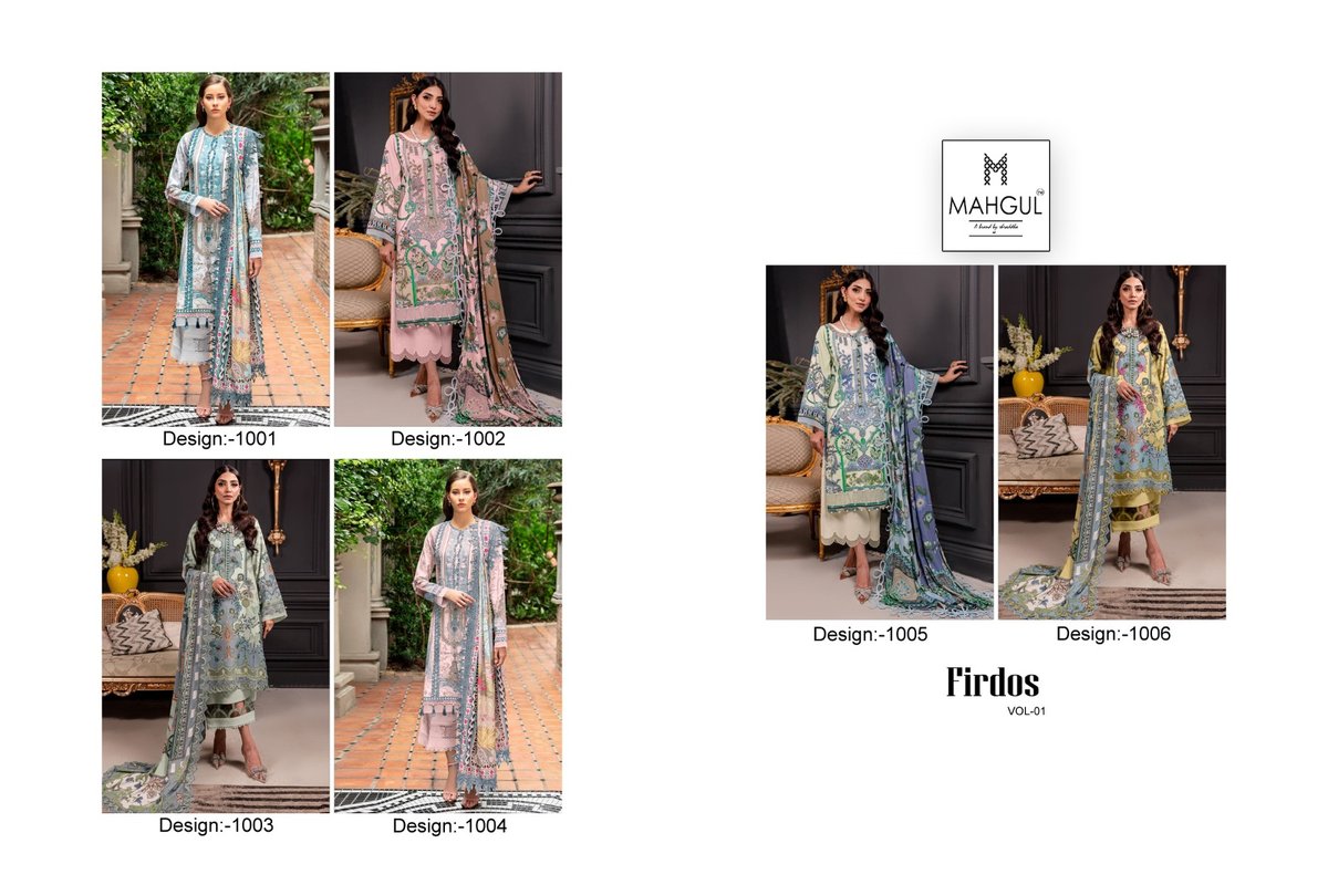SHARADDHA DESIGNER MEHGUL FIRDOUS VOL-01 1001 TO 1006 7
