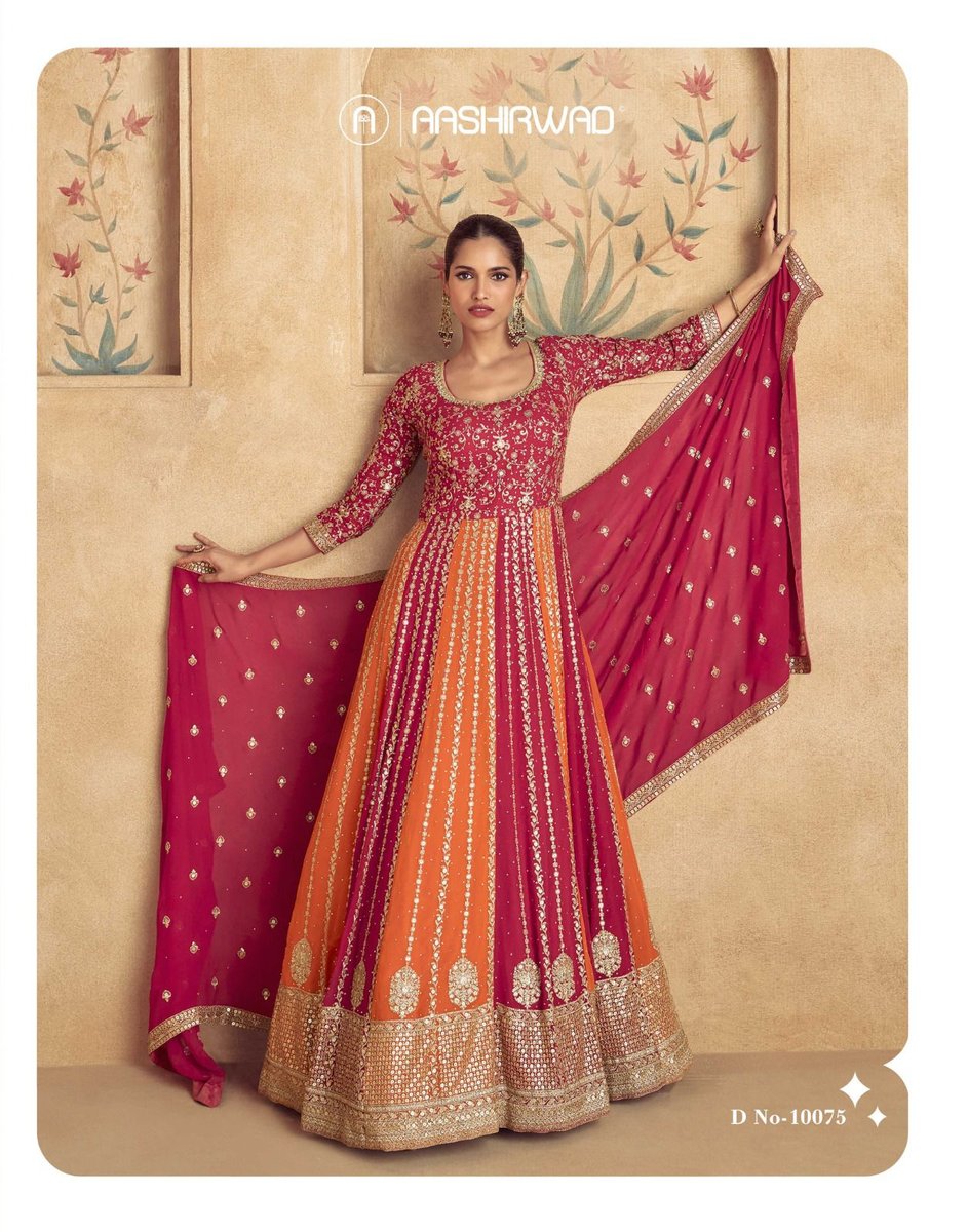 AASHIRWAD CREATION MAHARANI 10072-10075 4