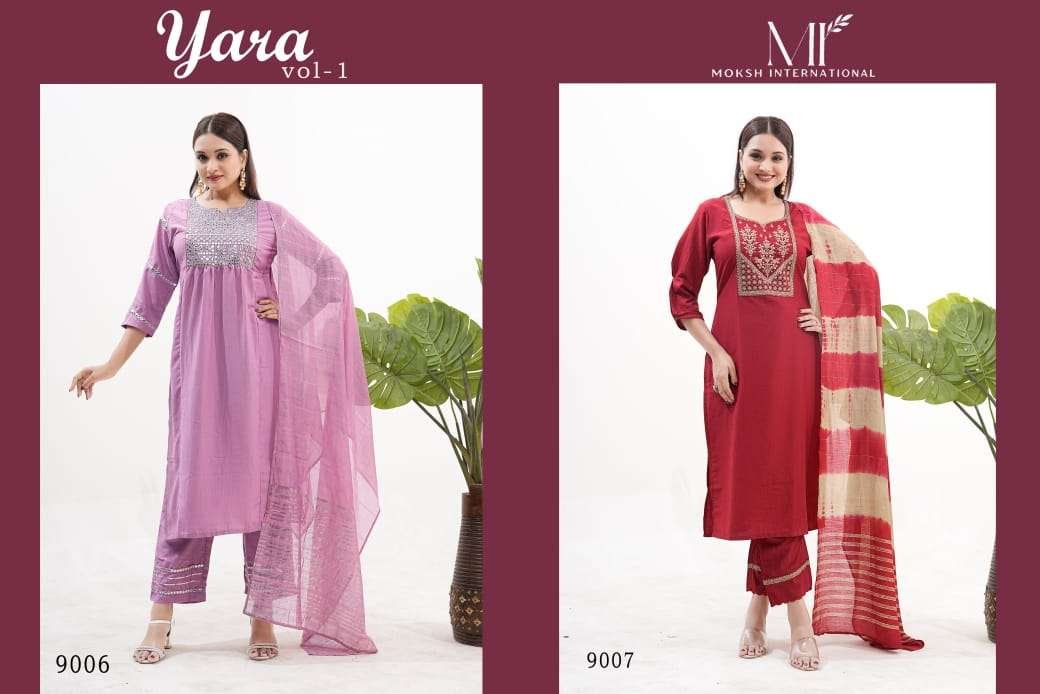 MOKSH INTERNATIONAL YARA VOL-01 9006 TO 9007 3