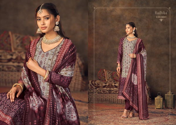 RADHIKA FASHION AZARA NAGMA 86001 TO 86004