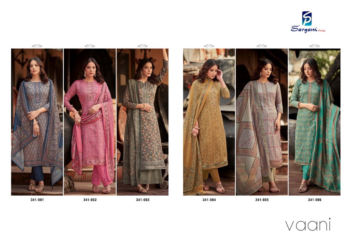 Sargam Prints Vaani 341-001 to 341-006 Series 7