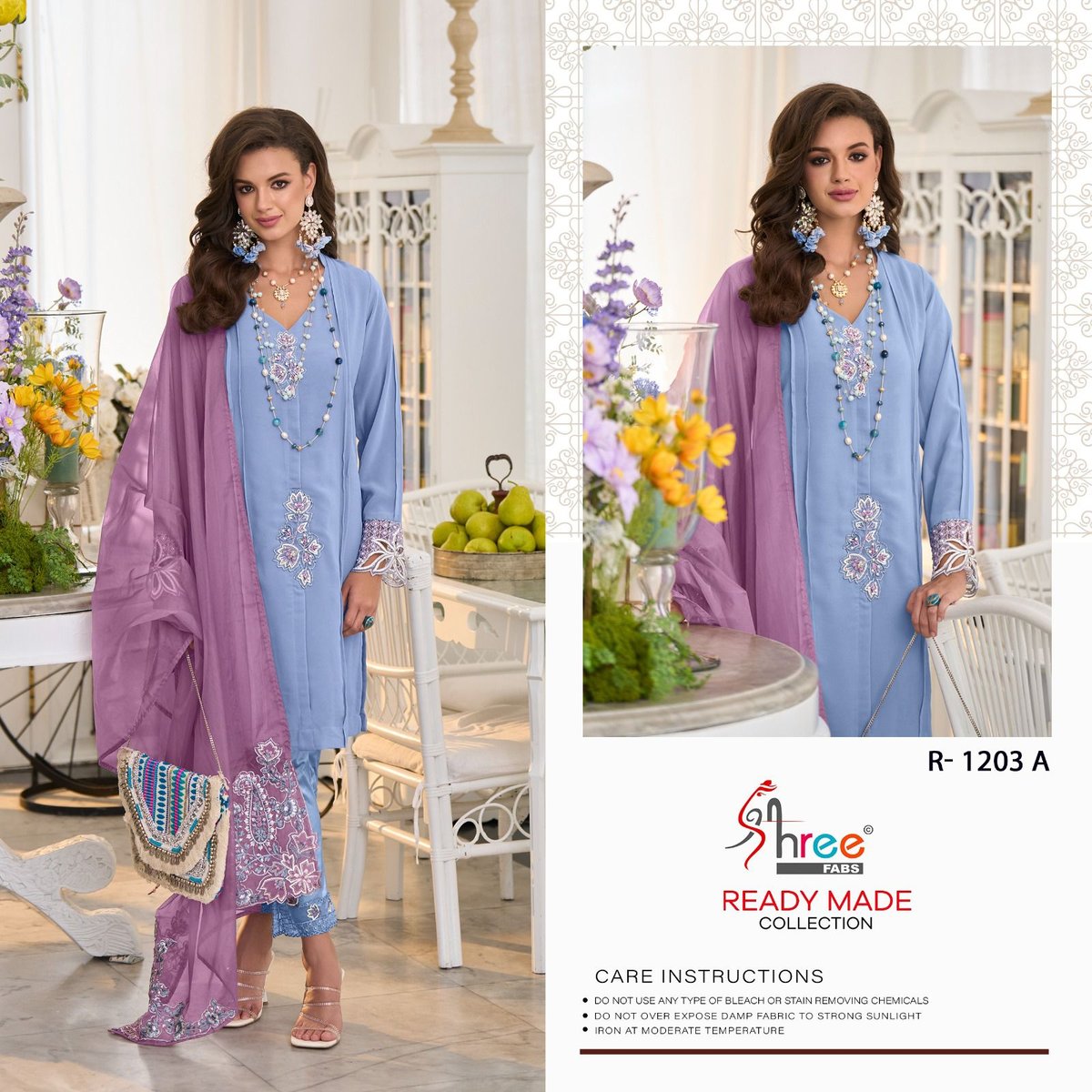 SHREE FAB READY MADE COLLECTION R-1203-A TO R-1203-D 1