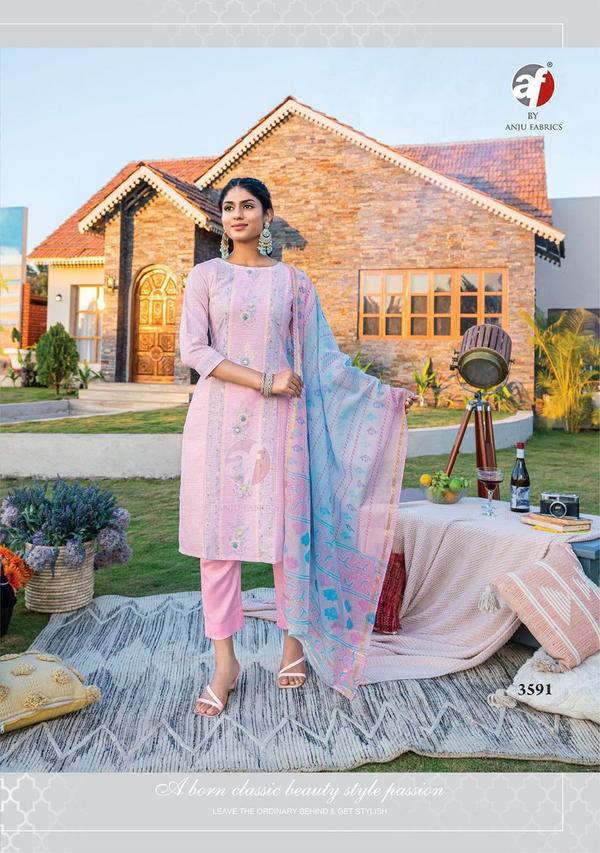 ANJU FABRIC FASHION POINT VOL-2 3591 TO 3592