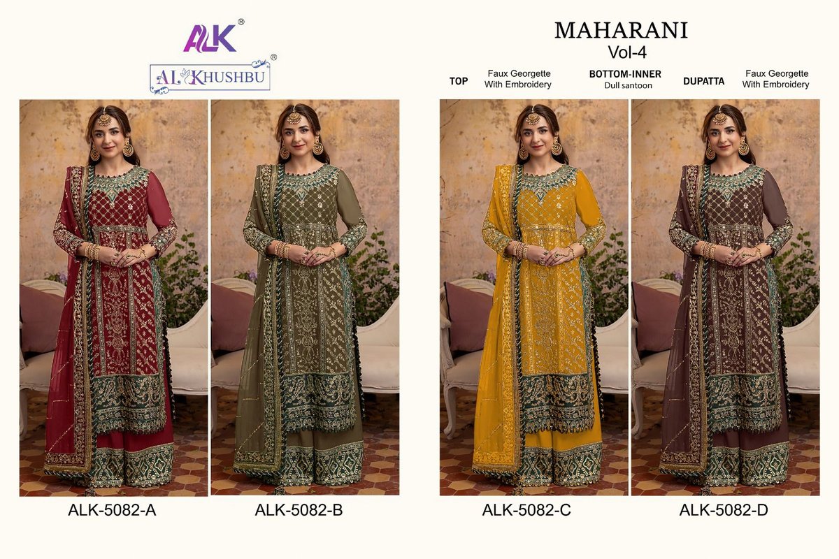 AL KHUSHBU MAHARANI VOL-4 5082-A TO 5082-D 5