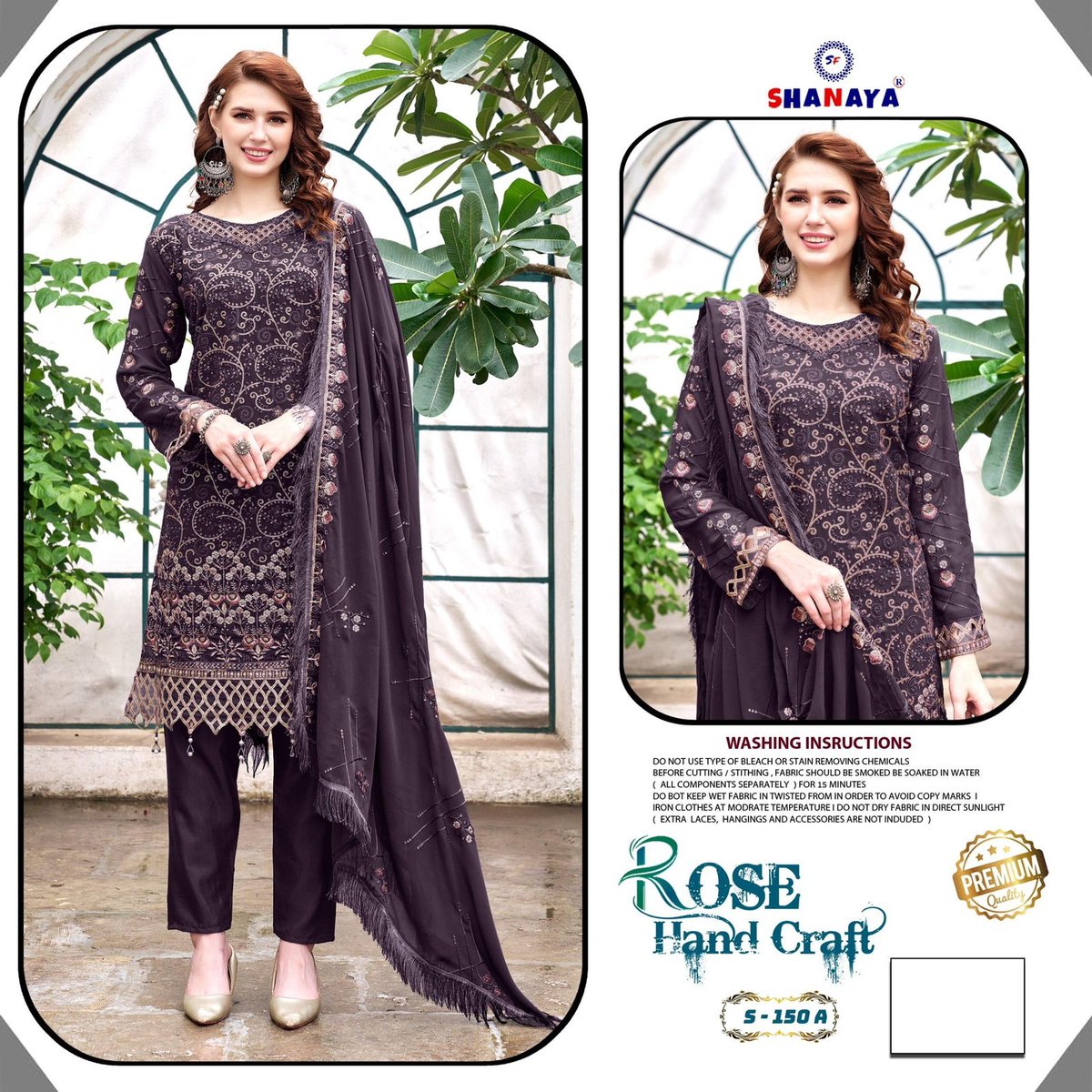 SHANAYA ROSE HAND CRAFT S-150-A TO S-150-D 1