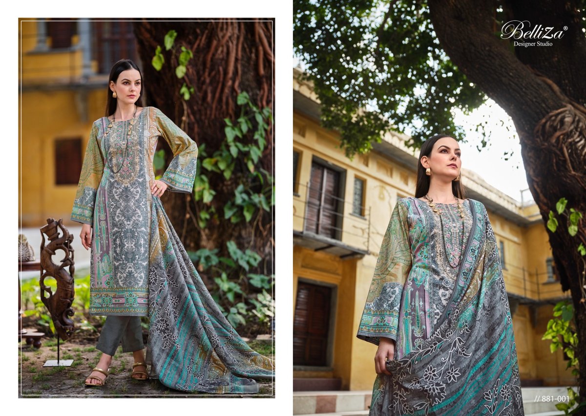 BELLIZA DESIGNER NAIRA VOL-35 881-001 TO 881-008 1