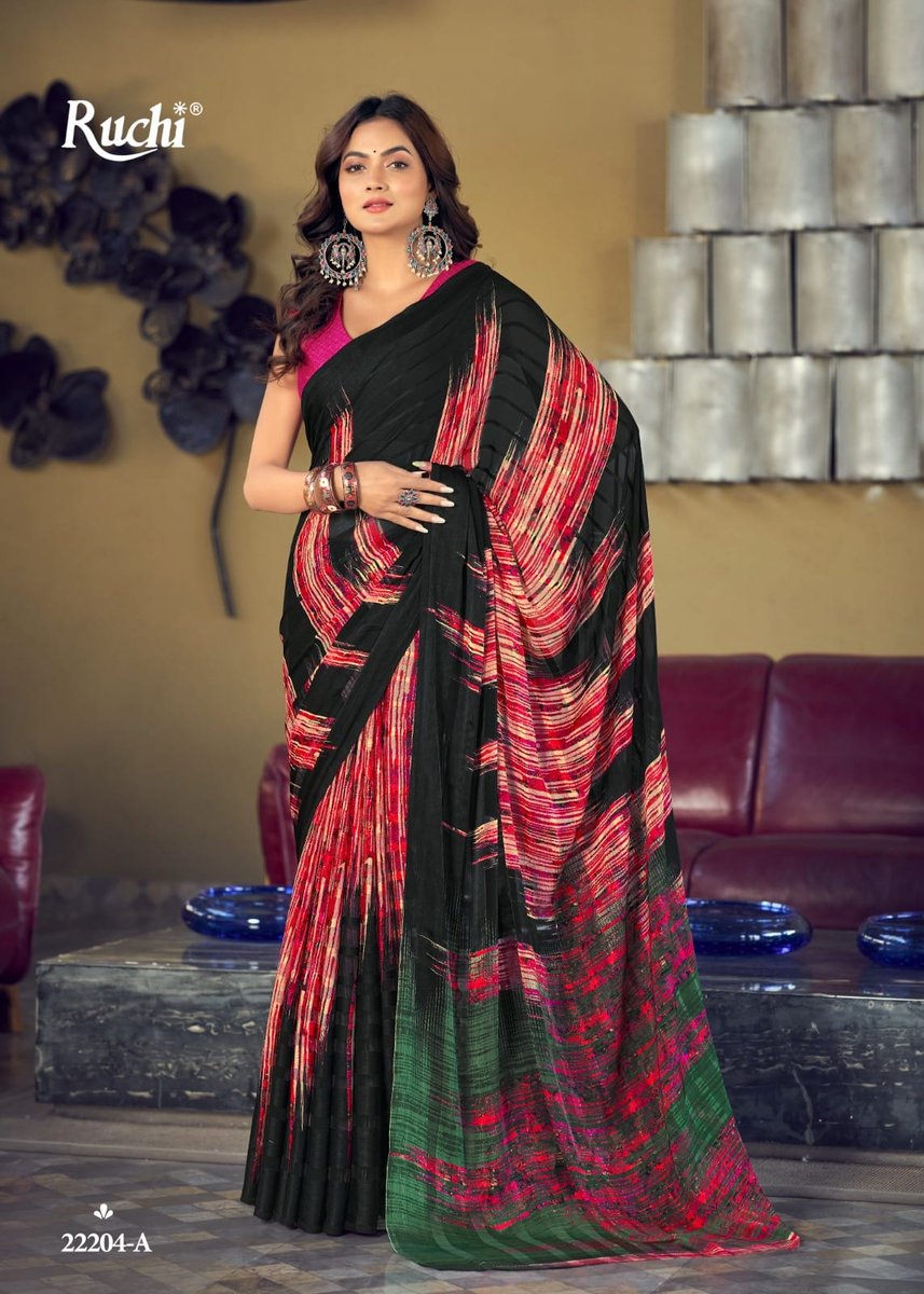 RUCHI VARTIKA SILK BLACK SPECIAL 22201-A TO 22206-A 4