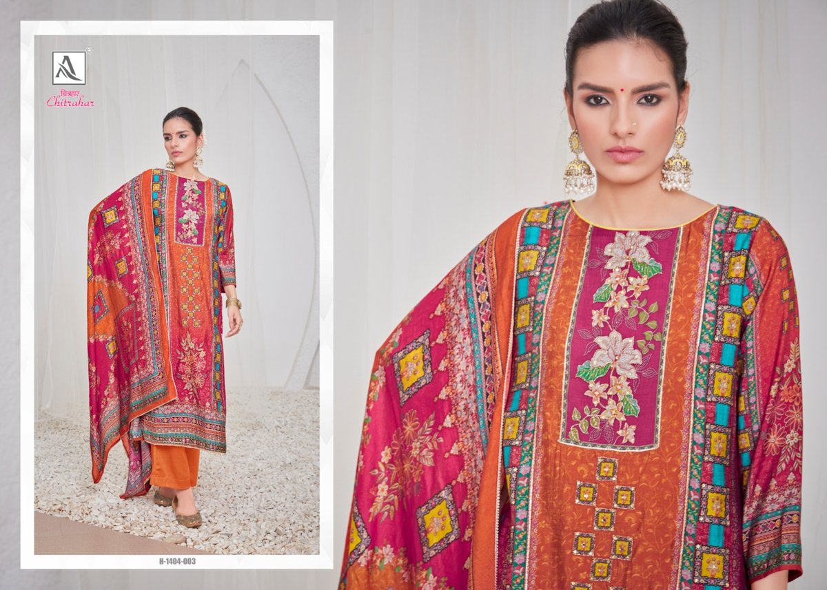 ALOK SUIT CHITRAHAR H-1404-001 TO H-1404-005 3