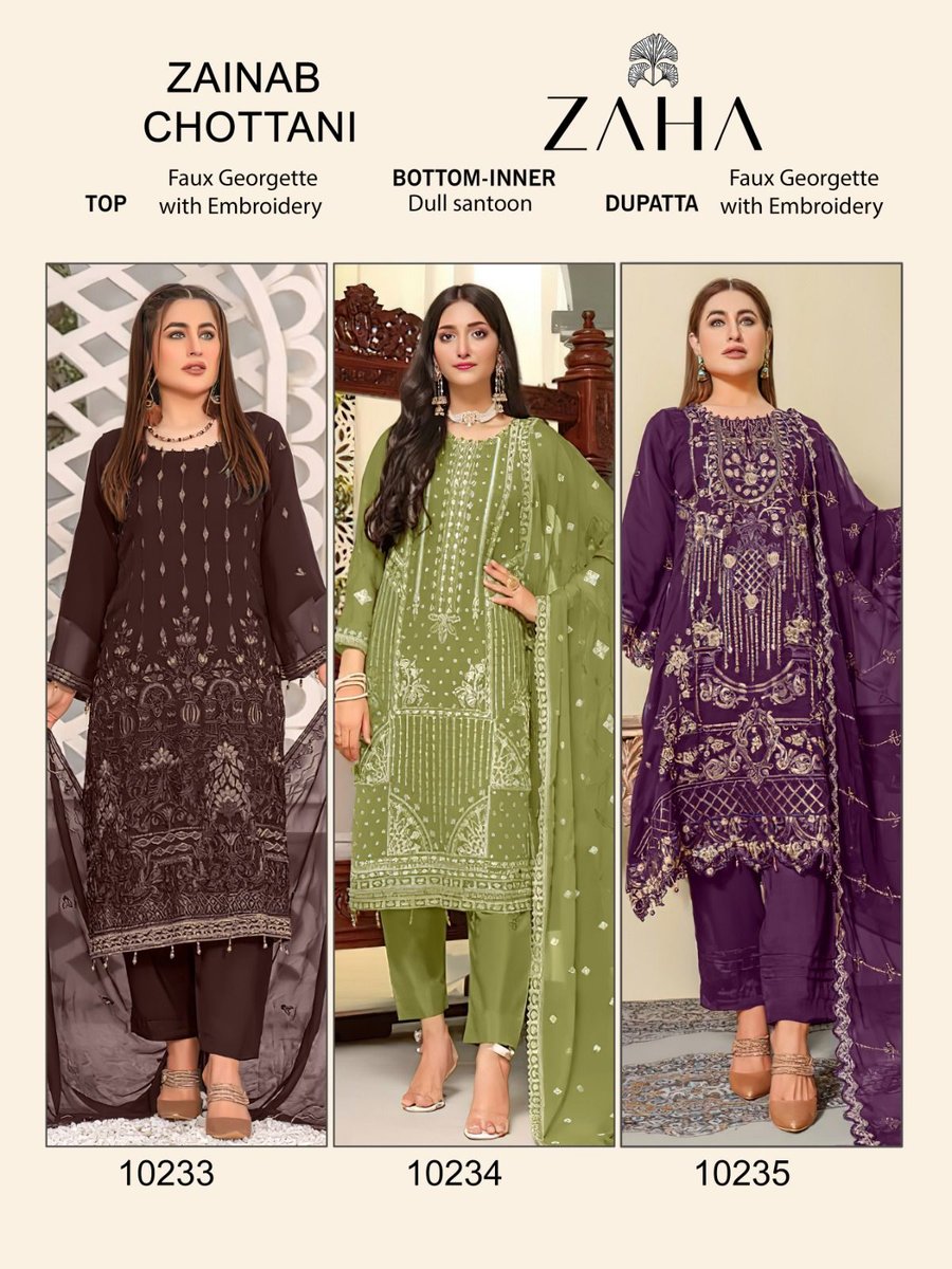 ZAHA ZAINAB CHOTTANI 10233 TO 10235 4