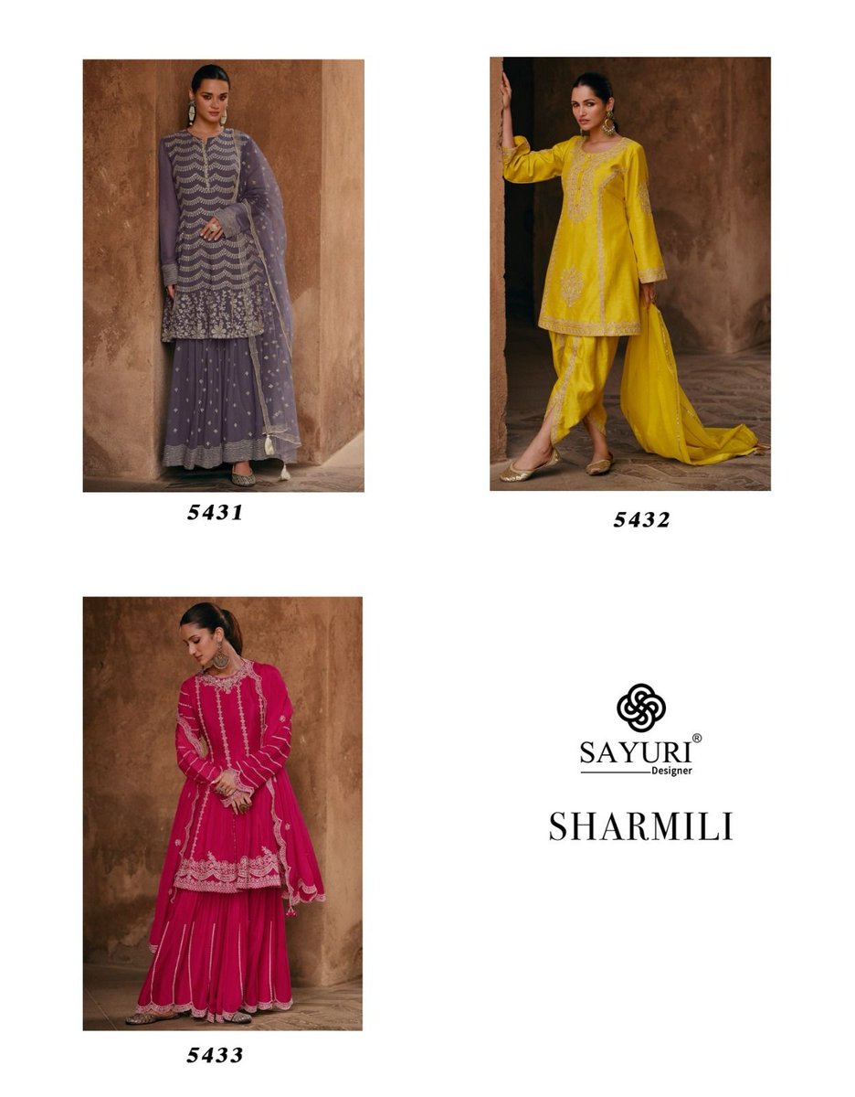 SAYURI DESIGNER SHARMILI 5431 TO 5433 4