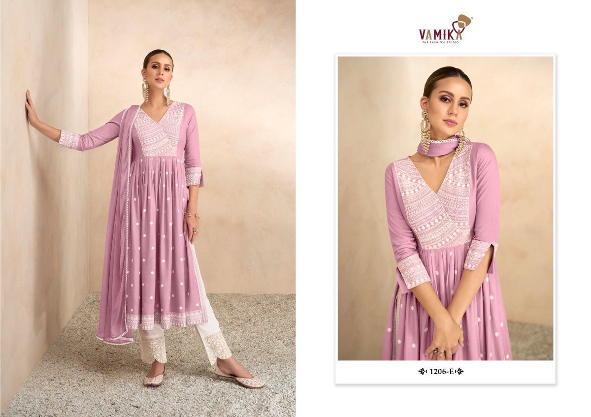 Vamika Fashion Aadhira Vol-4 Light 1206 Colors 5
