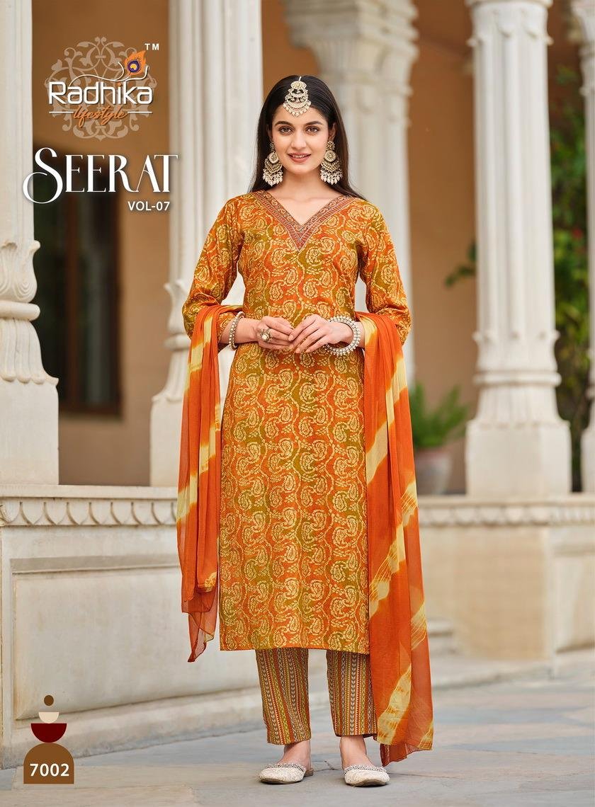 RADHIKA LIFESTYLE SEERAT VOL-7 7001 TO 7008 2