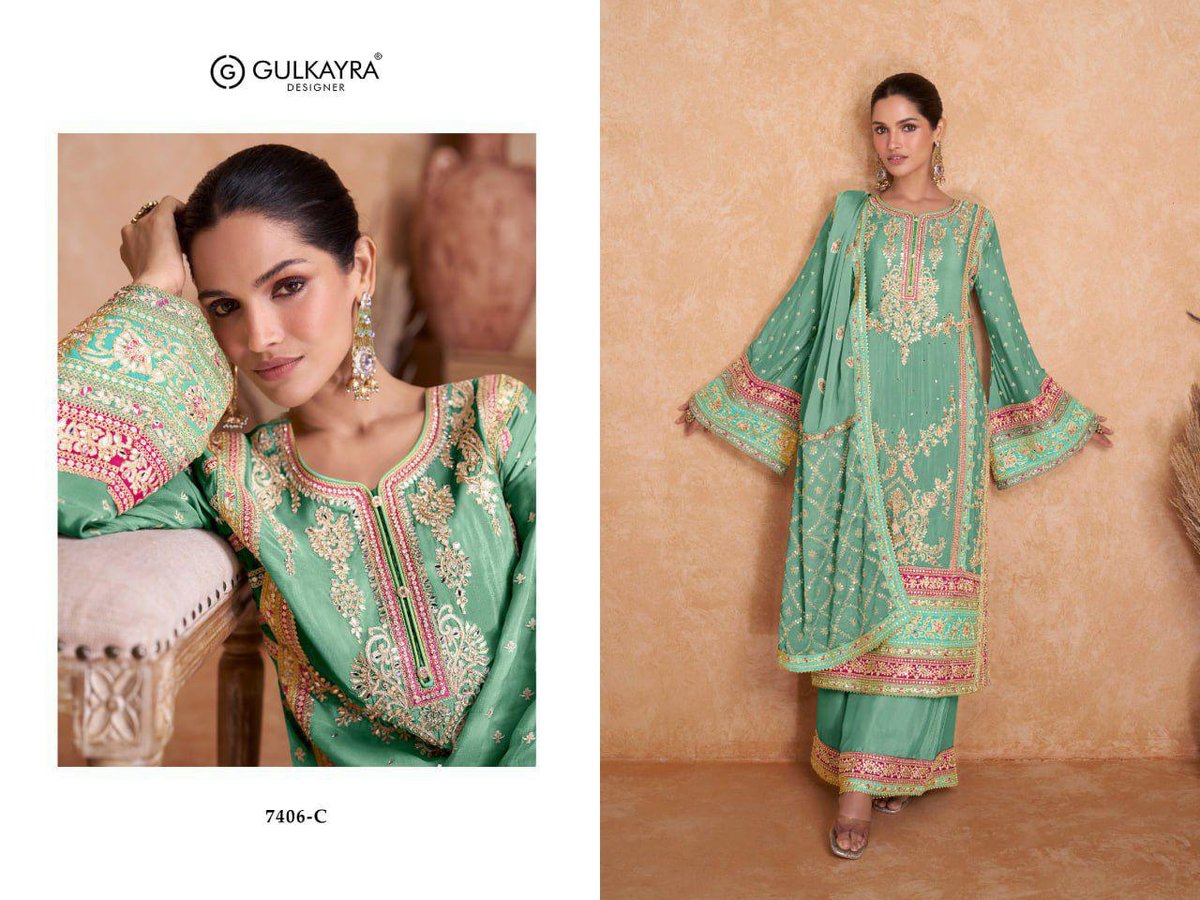 GULKAYRA DESIGNER VEDIKA 7406-A TO 7406-H 3