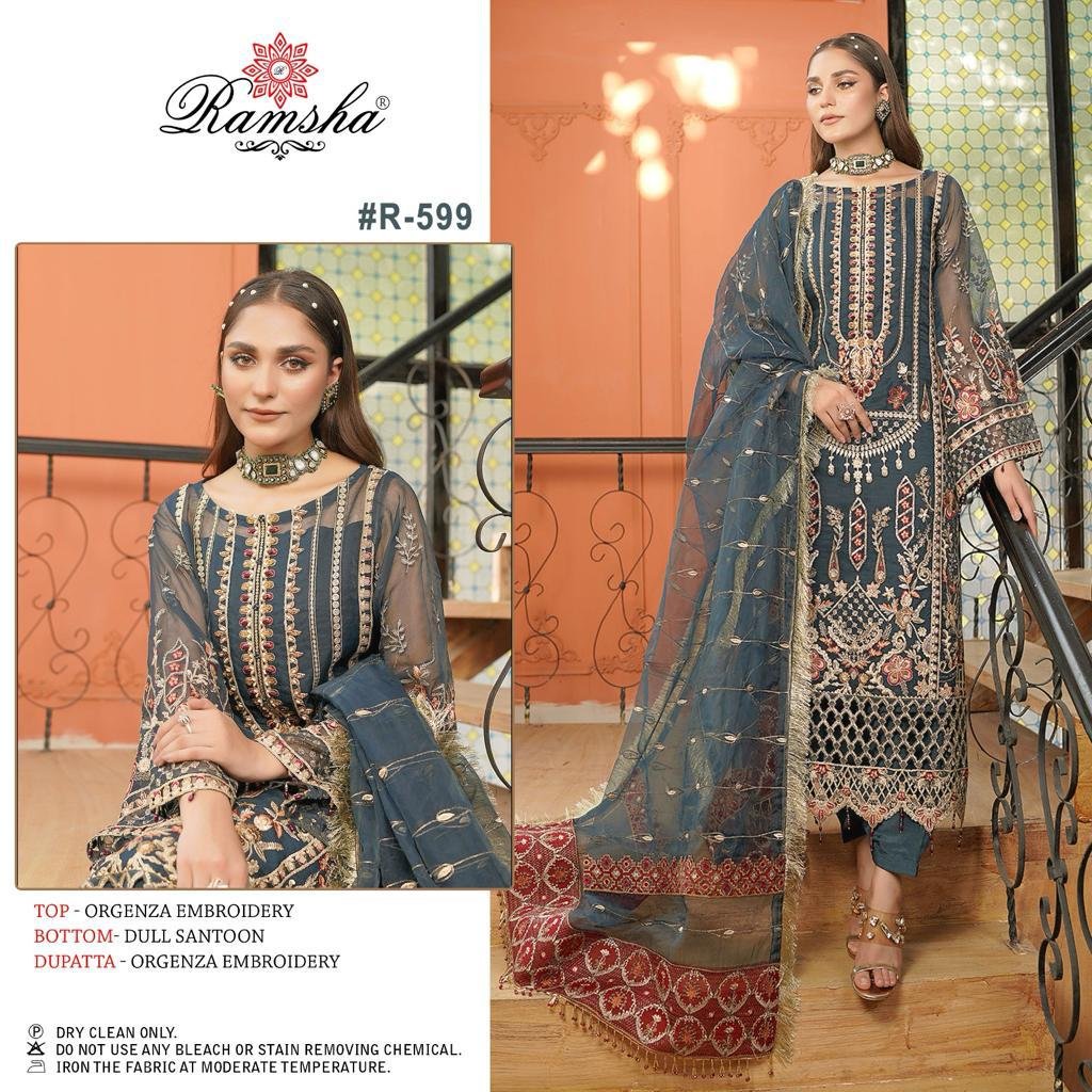 Ramsha Suit R-599 Design 1