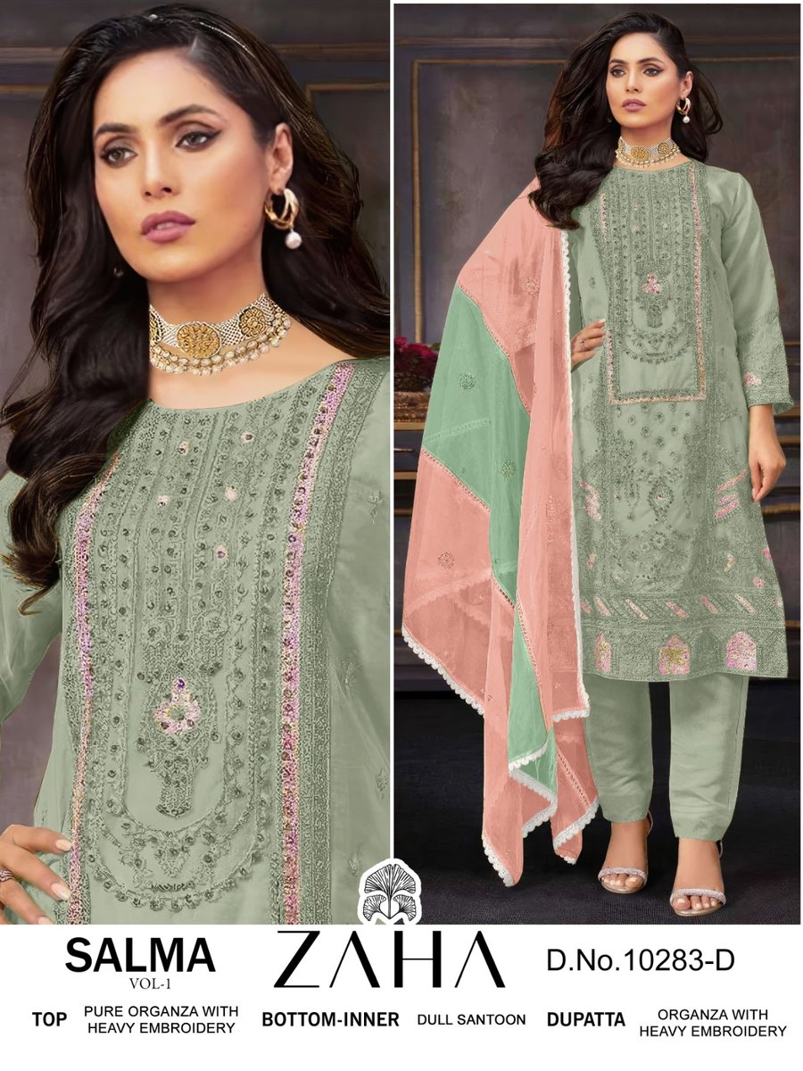 ZAHA SALMA VOL-1 10283-A TO 10283-D 4