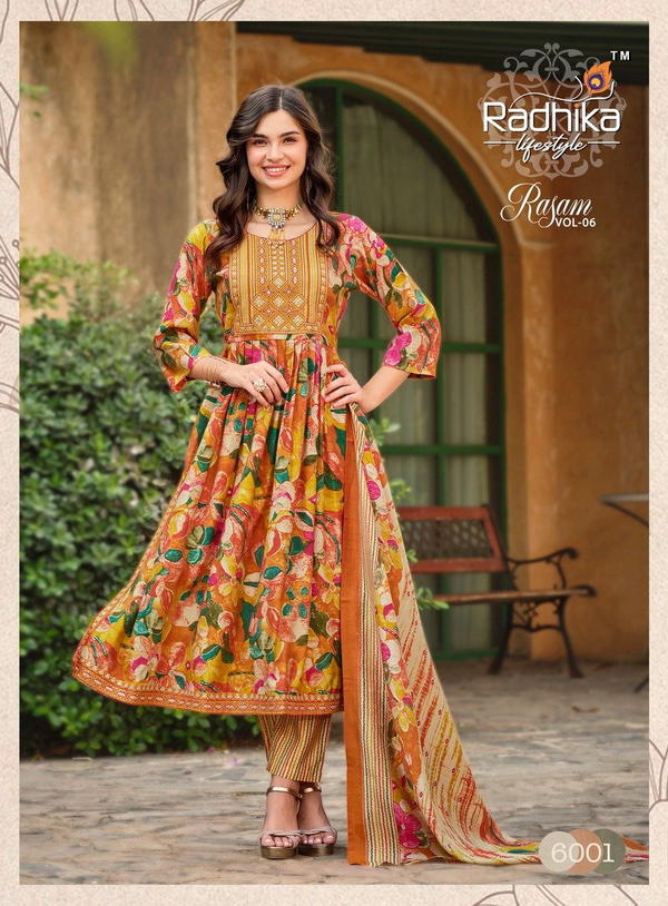 RADHIKA LIFESTYLE RASAM VOL-6 6001 TO 6007