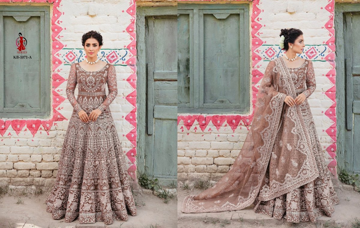 KB SERIES BRIDAL ANARKALI GOWN KB-1071-A TO KB-1071-D 1