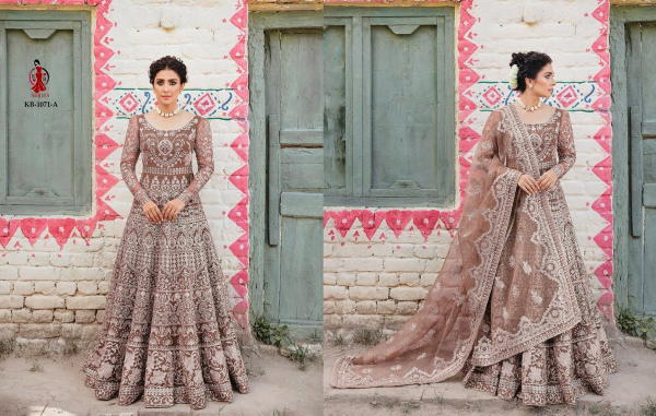 KB SERIES BRIDAL ANARKALI GOWN KB-1071-A TO KB-1071-D