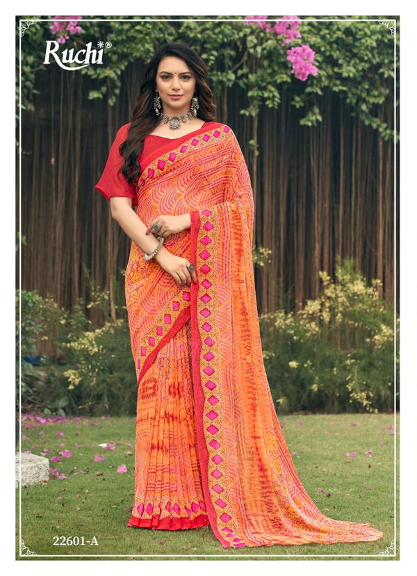 Ruchi Ragaa Georgette Vol-4 22601-22606 Colors