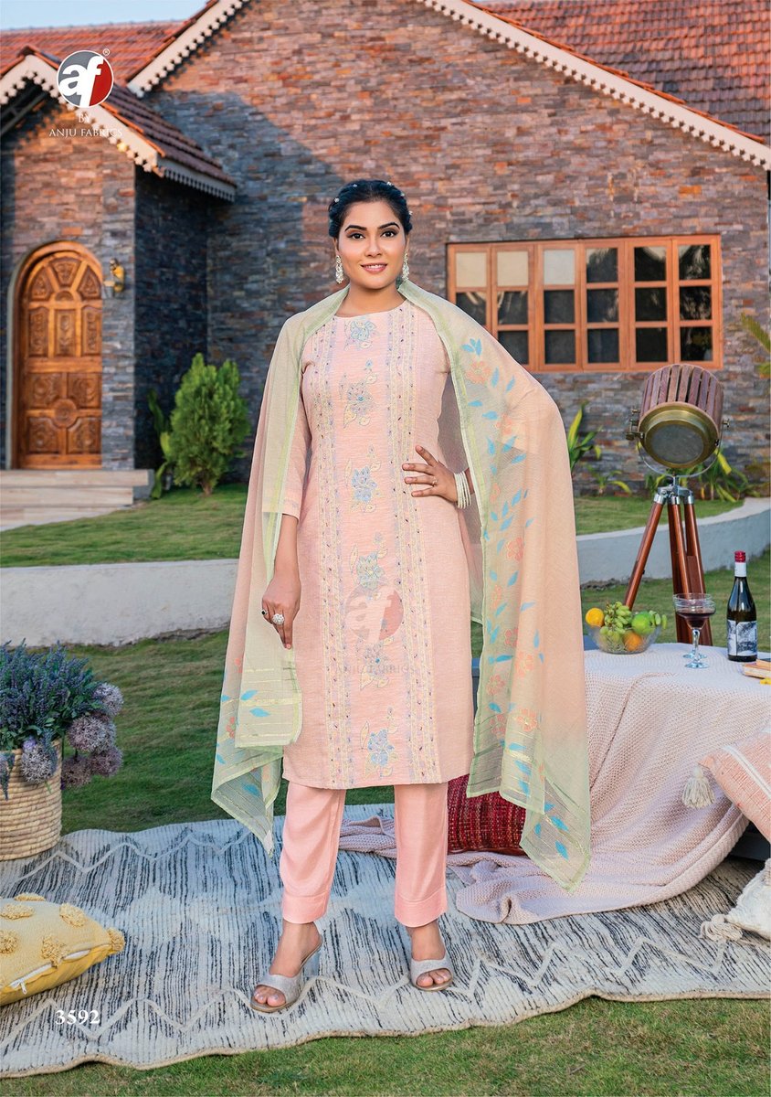 ANJU FABRIC FASHION POINT VOL-2 3591 TO 3592 2