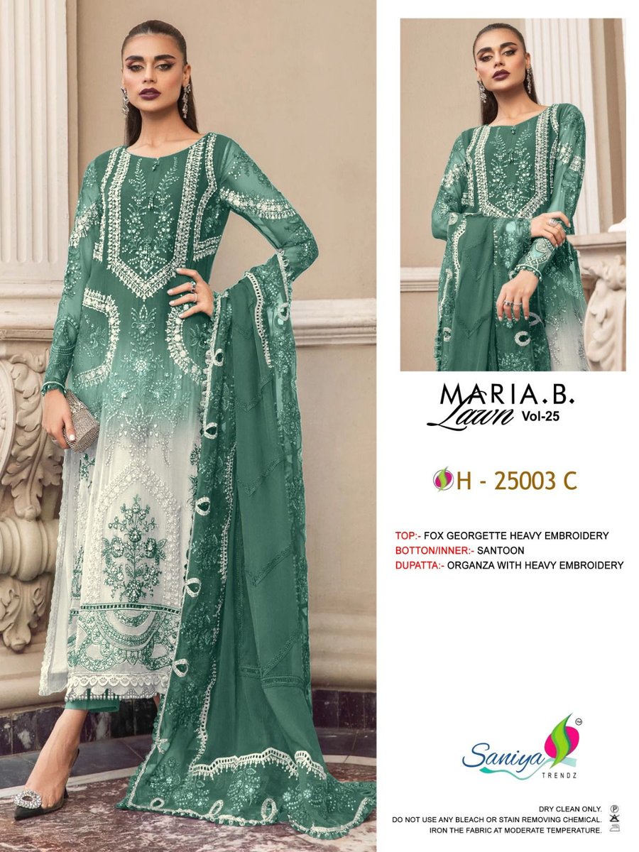 SANIYA TRENDZ MARIA B. H-25003-A TO H-25003-D 3