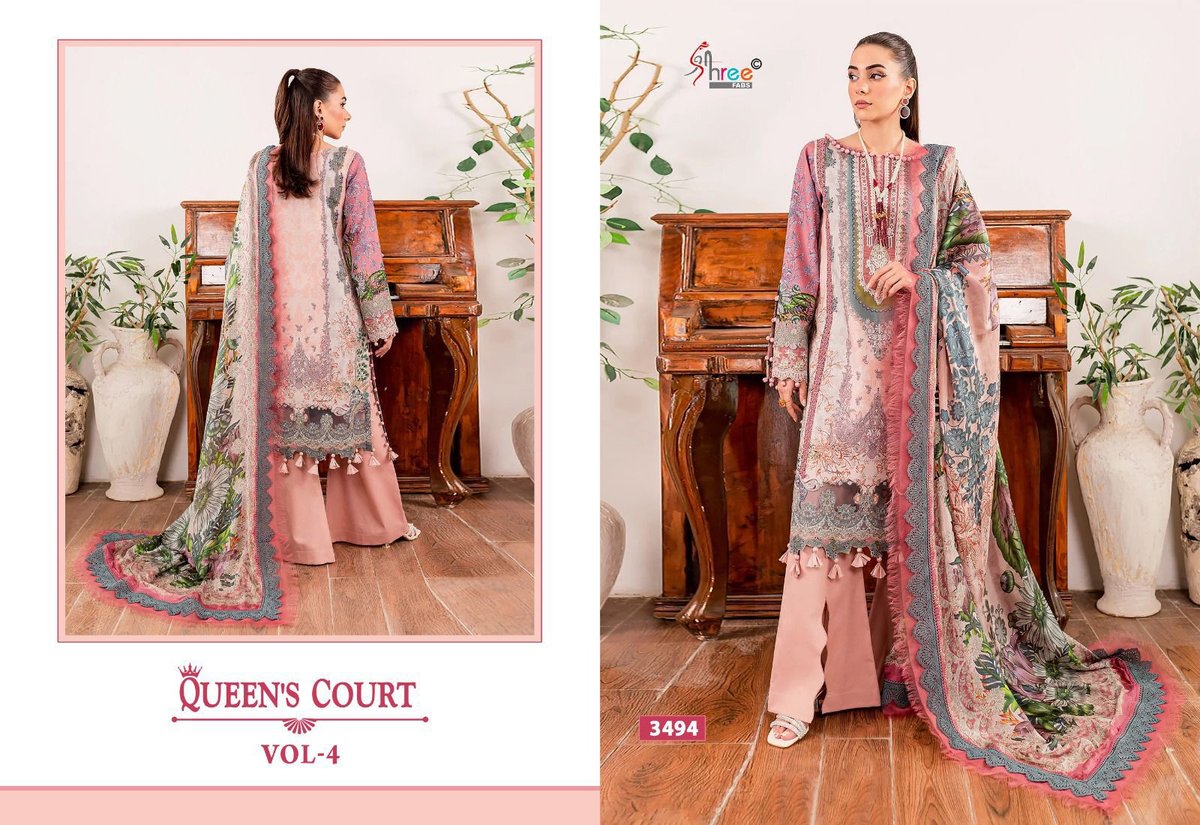 SHREE FAB QUEENS COURT VOL-4 3491 TO 3497 4