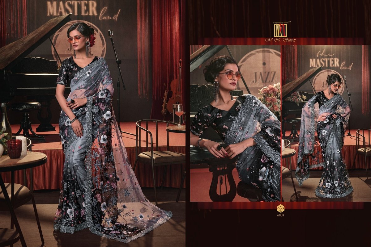 MN Saree Swarovski Vol-7 6801-6812 Series 8