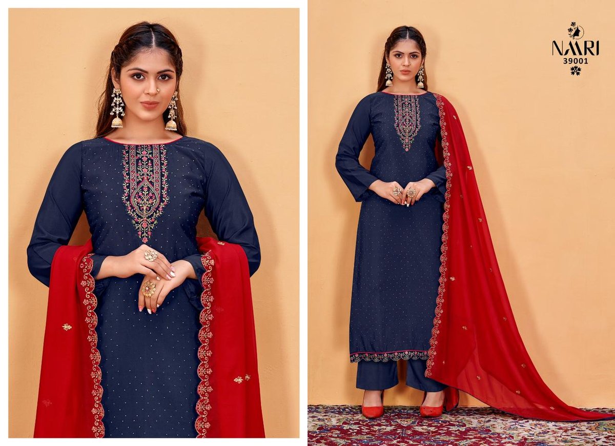Naari Silkina French Crape 39001-39004 Series 1