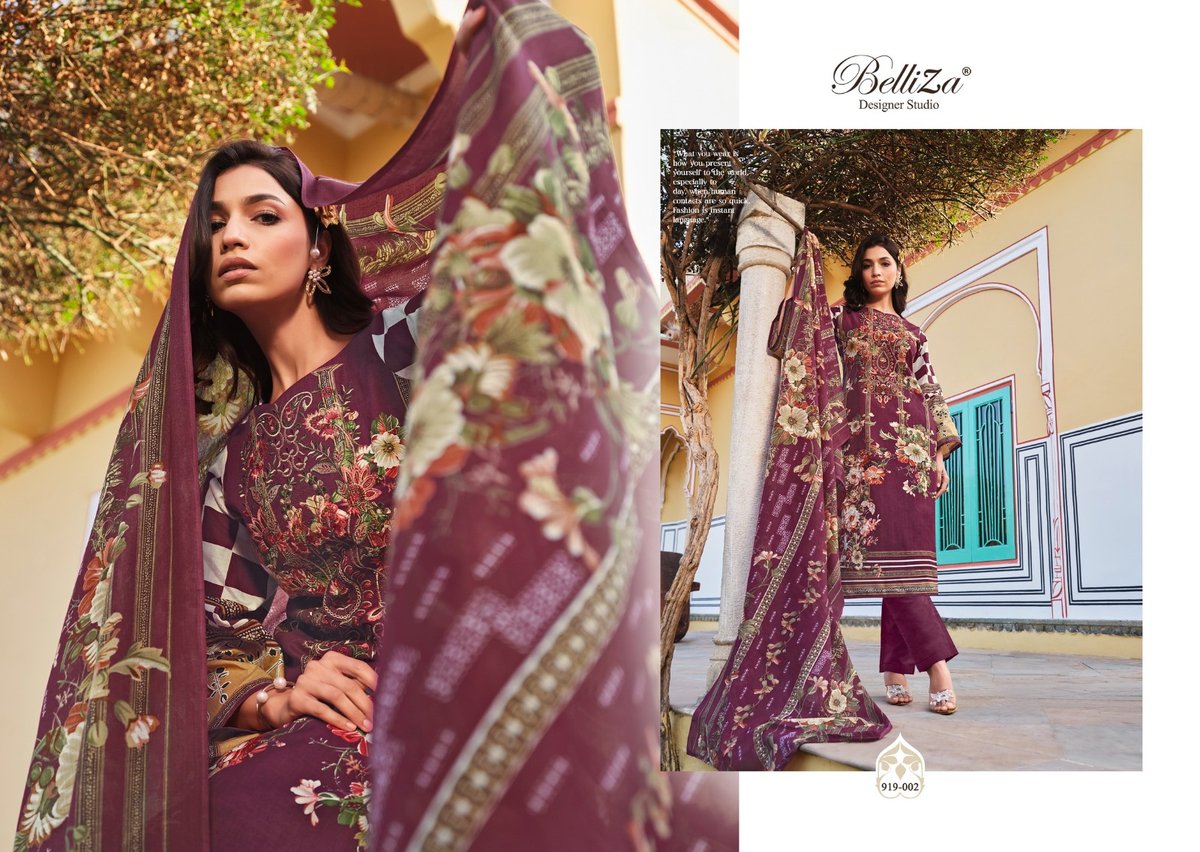 BELLIZA DESIGNER NAIRA VOL-52 919-001 TO 919-008 2
