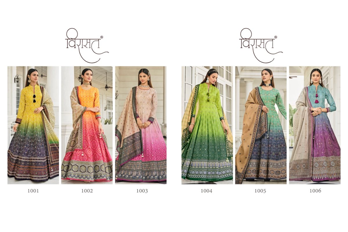 Virasat Gowns Morepinch 1001-1006 Series 7