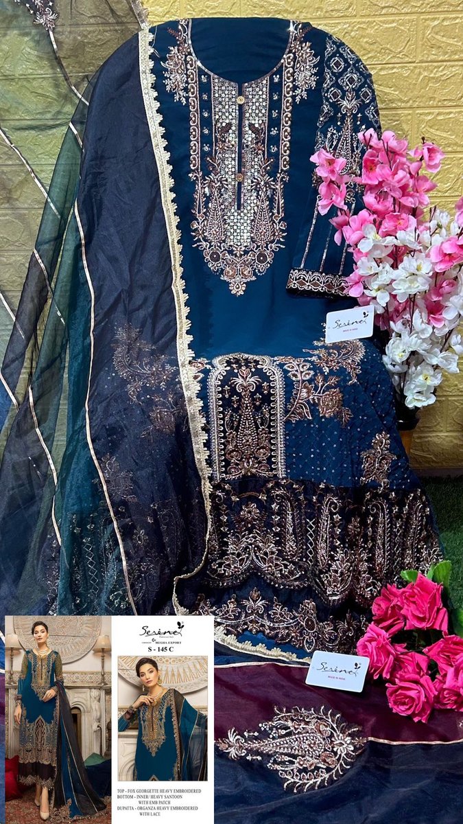 Serine Pakistani Suit S-145 Colors 6