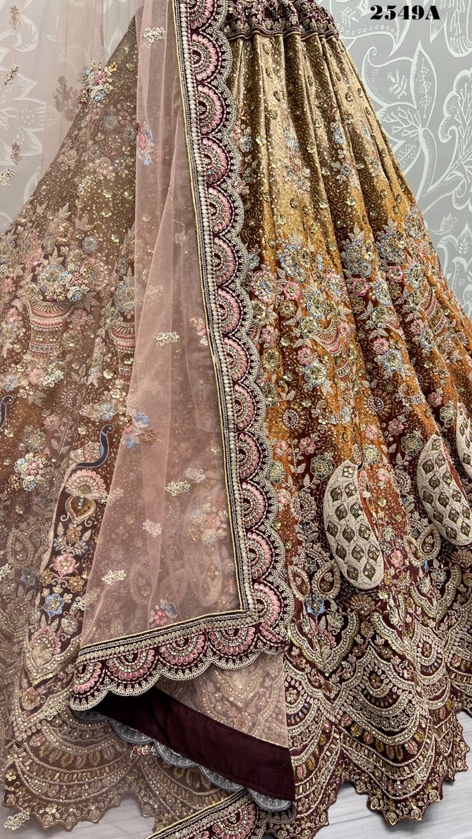 Anjani Art Bridal Lehenga 2549 Colors 3