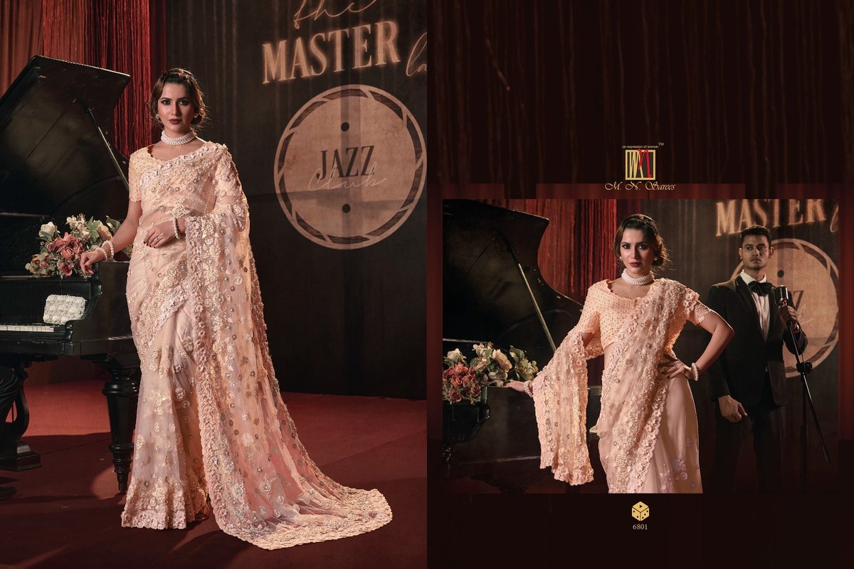 MN Saree Swarovski Vol-7 6801-6812 Series 1