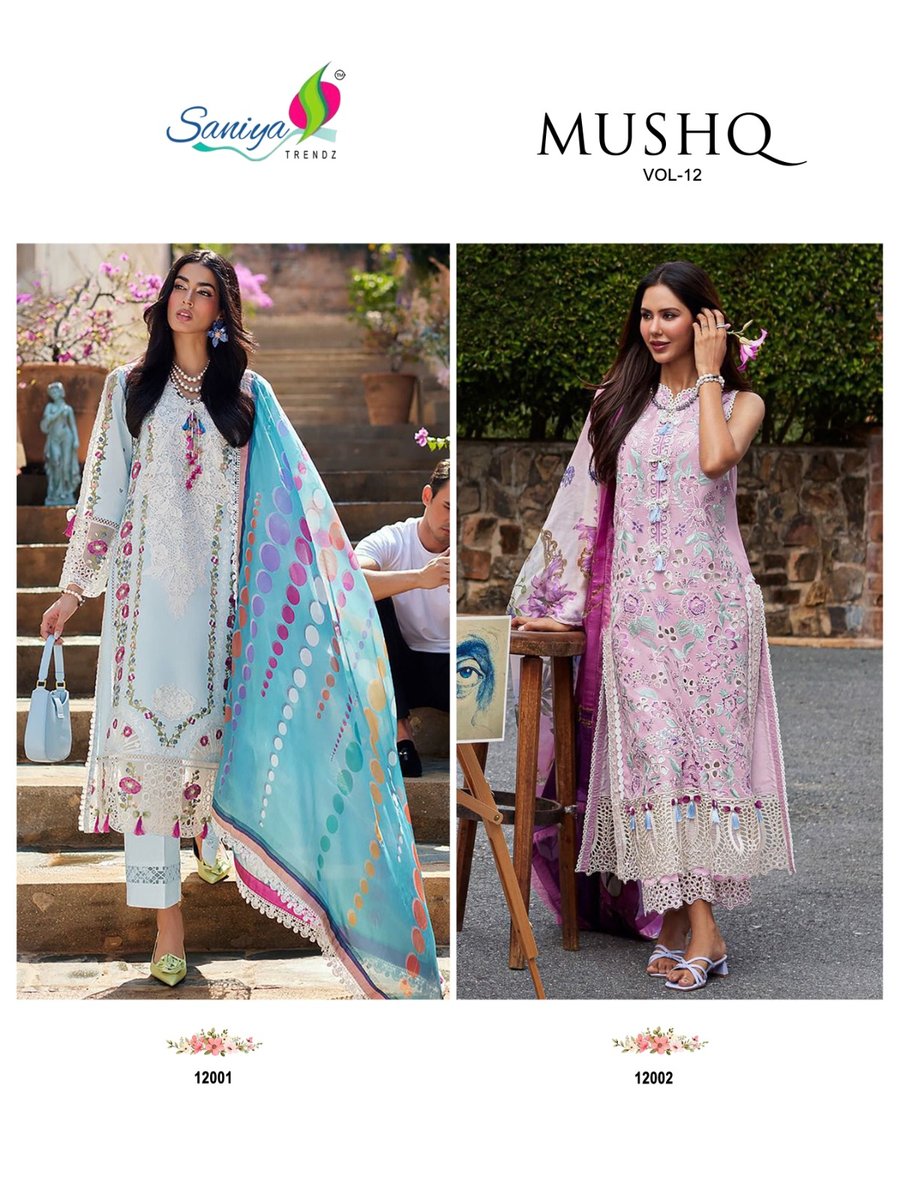 SANIYA TRENDZ MUSHQ VOL-12 12001 TO 12002 3