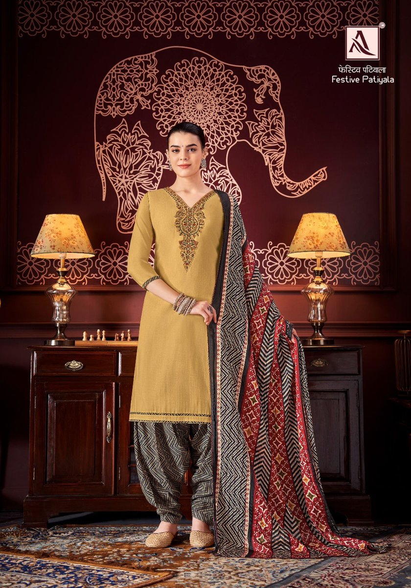 ALOK SUIT FESTIVE PATIYALA H-1400-001 TO H-1400-008 1