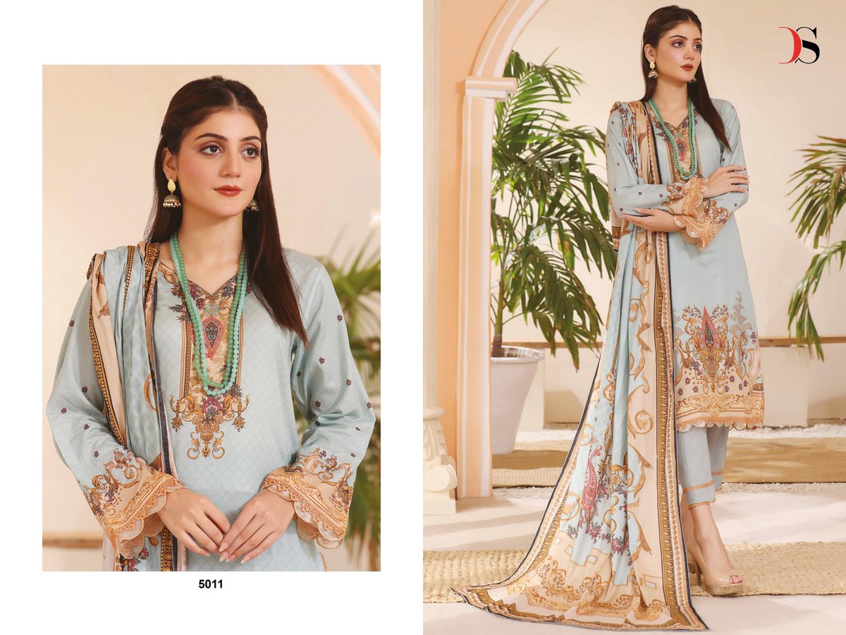 DEEPSY SUITS FIRDOUS LAWN 24 5011 TO 5018 1