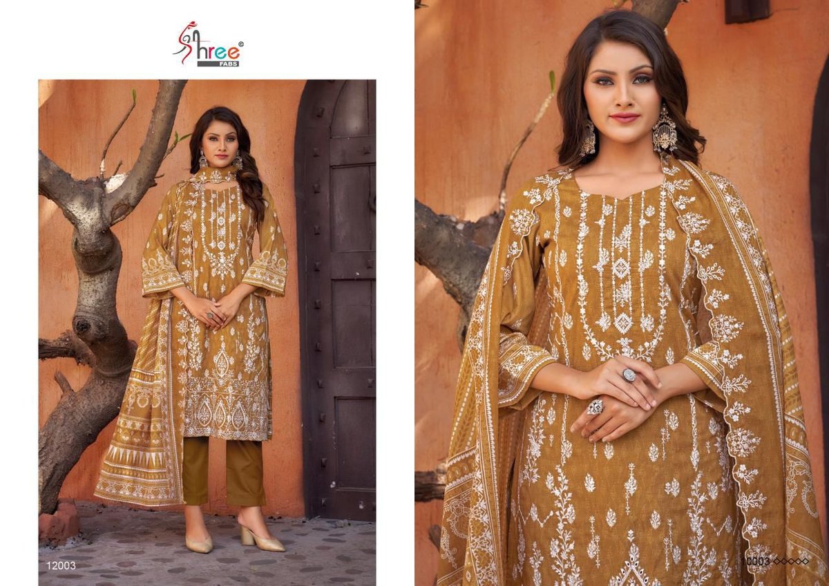 SHREE FAB BIN SAEED LAWN COLLECTION VOL-12 12001 TO 12006 3