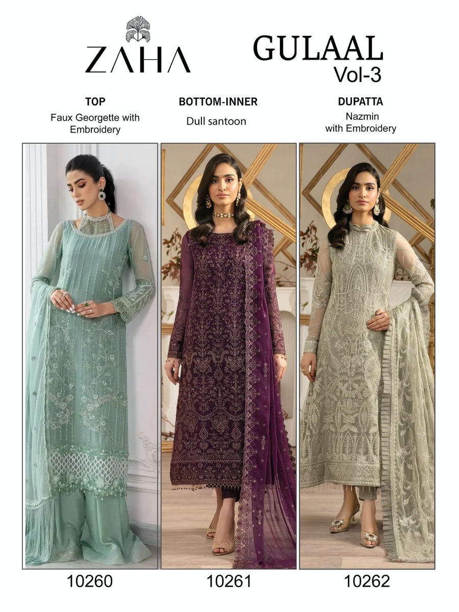 ZAHA GULAAL VOL-3 10260 TO 10262 4