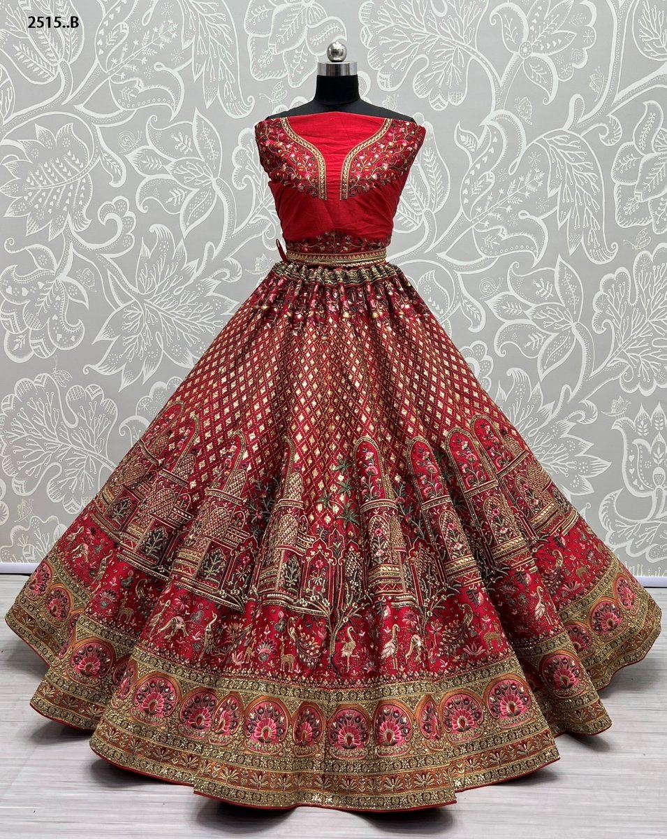 Anjani Art Bridal Lehenga 2515 Colors 7