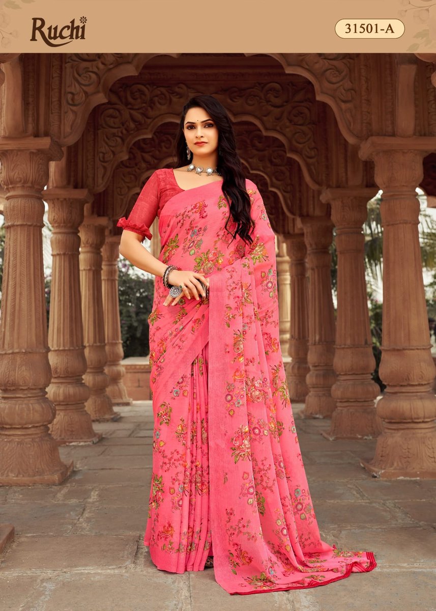 RUCHI SAREE STAR CHIFFON 152 31501-A TO 31503-D 1