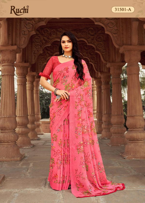 RUCHI SAREE STAR CHIFFON 152 31501-A TO 31503-D