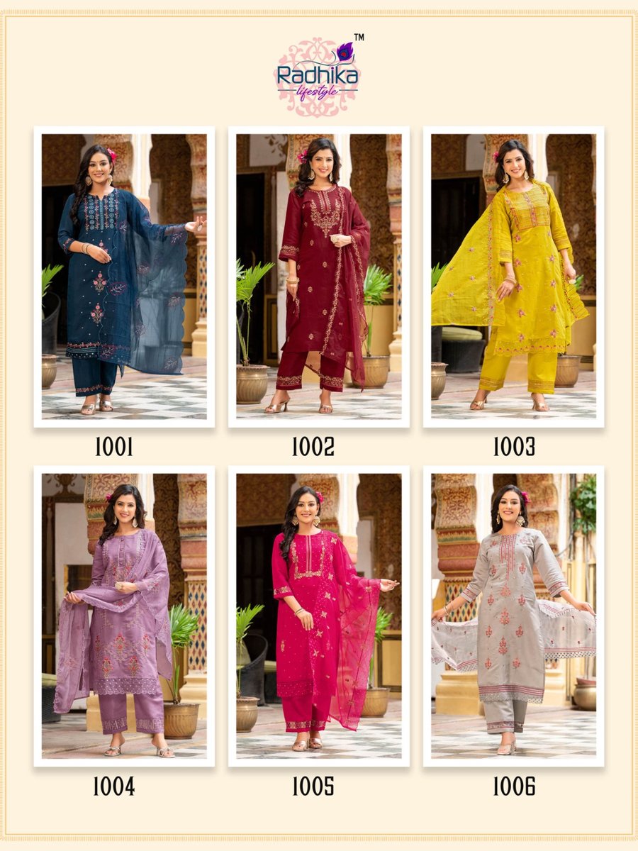 Radhika Lifestyle Shehnaaz Vol-1 1001-1006 Series 7