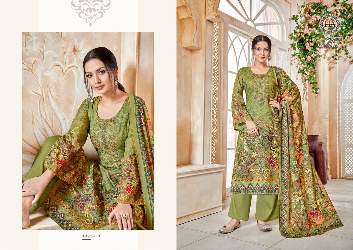 HARSHIT FASHION GULABO H-1262-001 TO H-1262-008 1