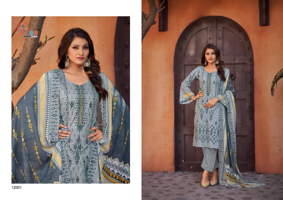 SHREE FAB BIN SAEED LAWN COLLECTION VOL-12 12001 TO 12006 1