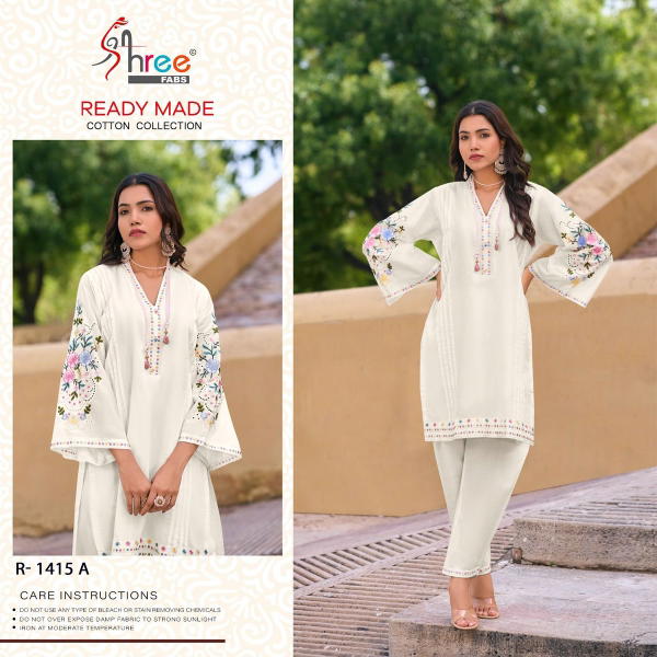 SHREE FAB READY MADE COTTON COLLECTION R-1415-A TO R-1415-D