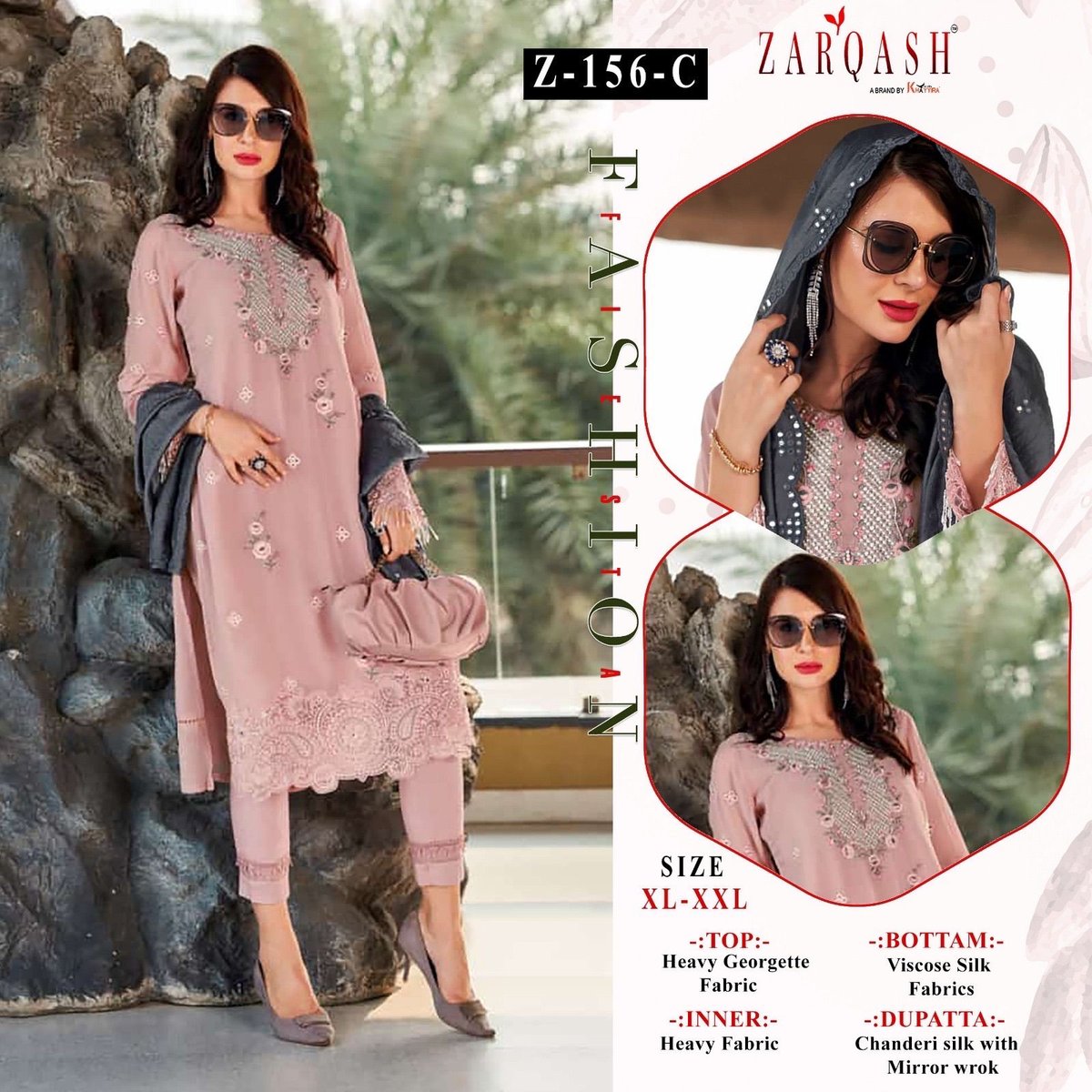 ZARQASH READYMADE COLLECTION Z-156-A TO Z-156-C 3
