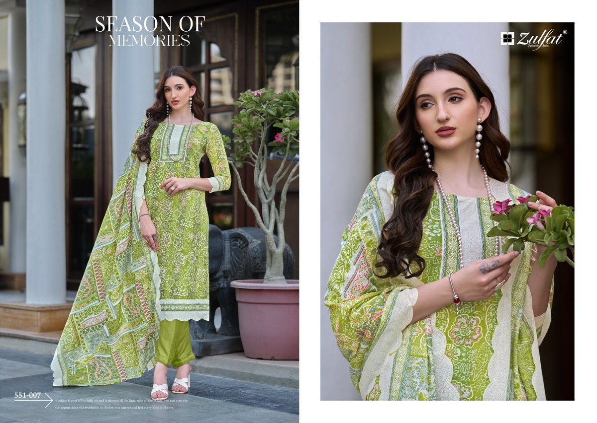 ZULFAT DESIGNER FARHANA VOL-7 551-001 TO 551-008 7