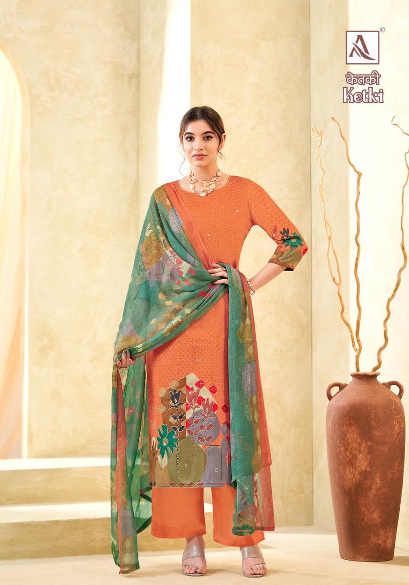 ALOK SUIT KETKI H-1454-001 TO H-1454-006 2