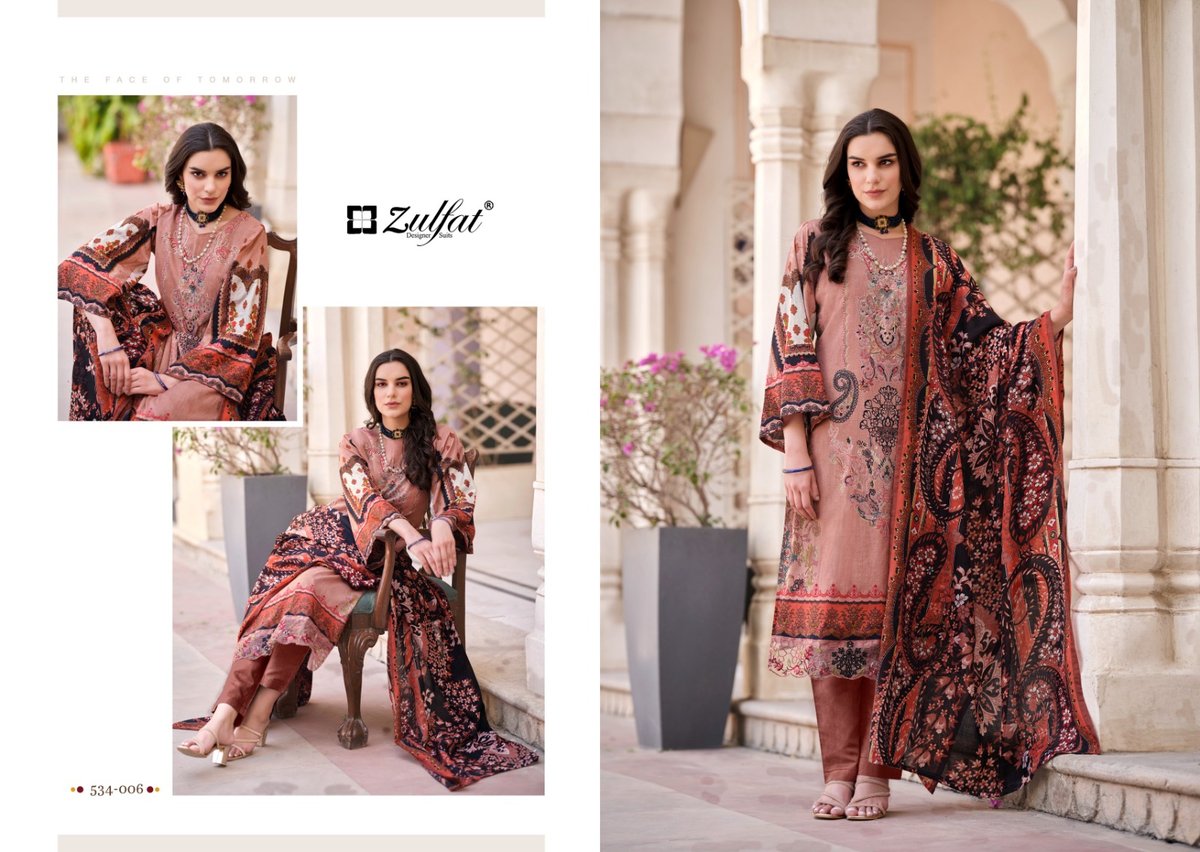 ZULFAT DESIGNER GULREZ 534-001 TO 534-008 6