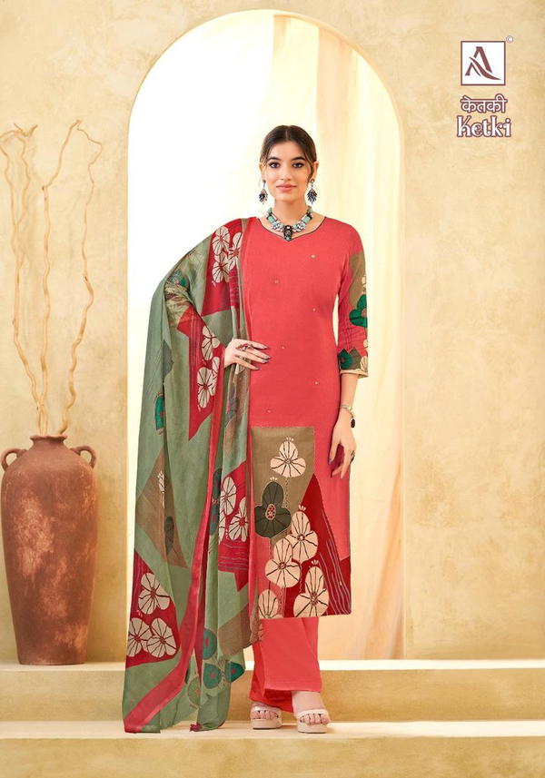 ALOK SUIT KETKI H-1454-001 TO H-1454-006